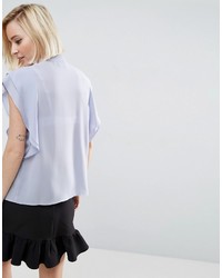 hellblaue Bluse von Asos