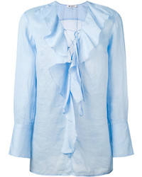 hellblaue Bluse von Dondup