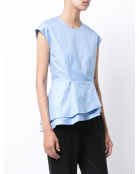 hellblaue Bluse von Carven