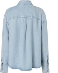 hellblaue Bluse von MAC