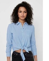hellblaue Bluse von Only
