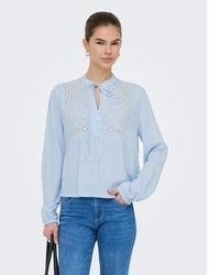 hellblaue Bluse von Only