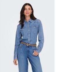 hellblaue Bluse von Only