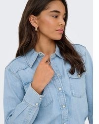 hellblaue Bluse von Only