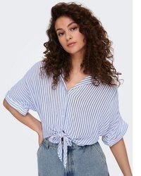 hellblaue Bluse von Only