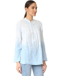 hellblaue Bluse von Raquel Allegra