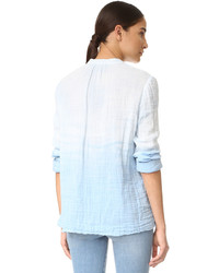 hellblaue Bluse von Raquel Allegra