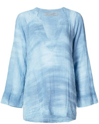 hellblaue Bluse von Raquel Allegra