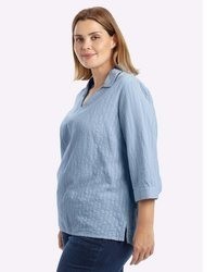 hellblaue Bluse von Sheego