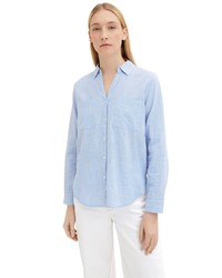 hellblaue Bluse von Tom Tailor