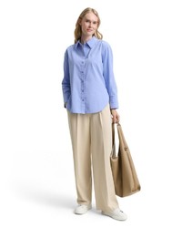 hellblaue Bluse von Tom Tailor