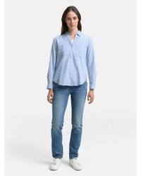 hellblaue Bluse von Tom Tailor