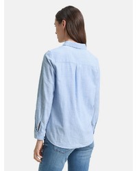 hellblaue Bluse von Tom Tailor