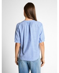 hellblaue Bluse von Tom Tailor