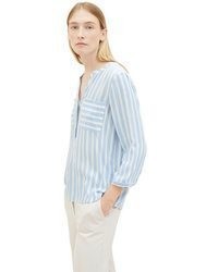 hellblaue Bluse von Tom Tailor