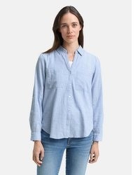 hellblaue Bluse von Tom Tailor