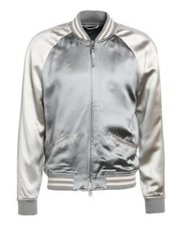 hellblaue Bomberjacke von AllSaints