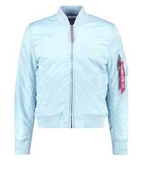 hellblaue Bomberjacke von Alpha Industries