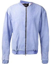 hellblaue Bomberjacke