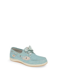 hellblaue Bootsschuhe