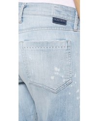 hellblaue Boyfriend Jeans mit Destroyed-Effekten von Gold Sign