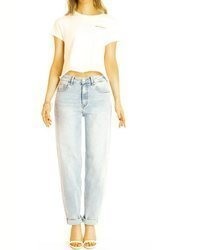 hellblaue Boyfriend Jeans von be styled