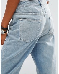 hellblaue Boyfriend Jeans von Asos