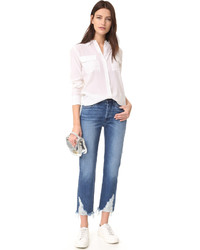 hellblaue Boyfriend Jeans von 3x1