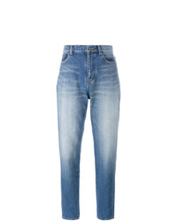 hellblaue Boyfriend Jeans von Saint Laurent