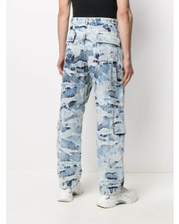 hellblaue Camouflage Jeans von Valentino