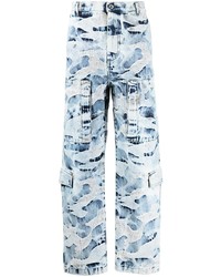 hellblaue Camouflage Jeans von Valentino