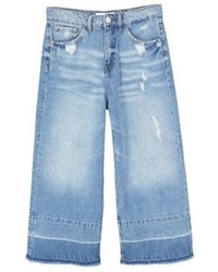 hellblaue Caprihose von Mango
