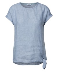 hellblaue Chambray Bluse von Cecil