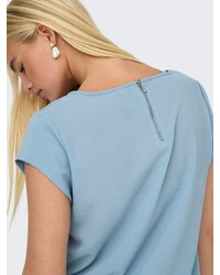 hellblaue Chambray Bluse von Only