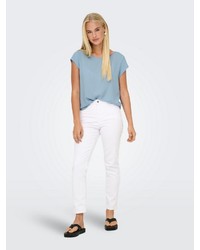 hellblaue Chambray Bluse von Only