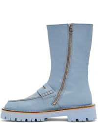 hellblaue Chelsea Boots aus Leder von CamperLab