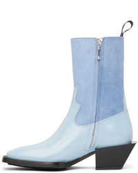 hellblaue Chelsea Boots aus Leder von Eytys