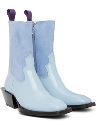 hellblaue Chelsea Boots aus Leder von Eytys