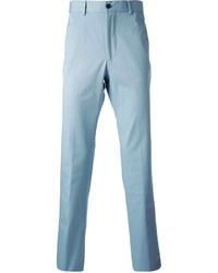 hellblaue Chinohose