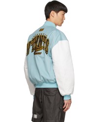 hellblaue Collegejacke von VTMNTS