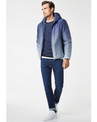 hellblaue Daunenjacke von Pierre Cardin