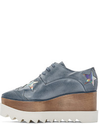 hellblaue Derby Schuhe von Stella McCartney