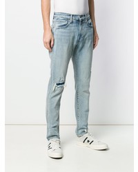 hellblaue enge Jeans mit Destroyed-Effekten von Levi's