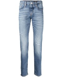 hellblaue enge Jeans mit Destroyed-Effekten von Armani Exchange