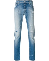 hellblaue enge Jeans mit Destroyed-Effekten von Closed