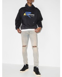 hellblaue enge Jeans mit Destroyed-Effekten von Represent