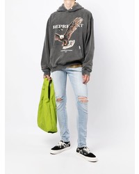 hellblaue enge Jeans mit Destroyed-Effekten von Represent