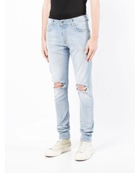 hellblaue enge Jeans mit Destroyed-Effekten von Represent