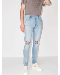 hellblaue enge Jeans mit Destroyed-Effekten von Represent