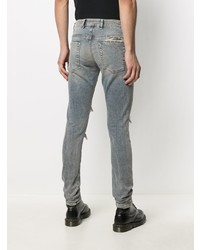 hellblaue enge Jeans mit Destroyed-Effekten von Represent